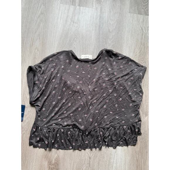 Lucky Brand Women's Peplum Floral Printed Top, Size Medium, Brown NWT - Picture 7 of 8